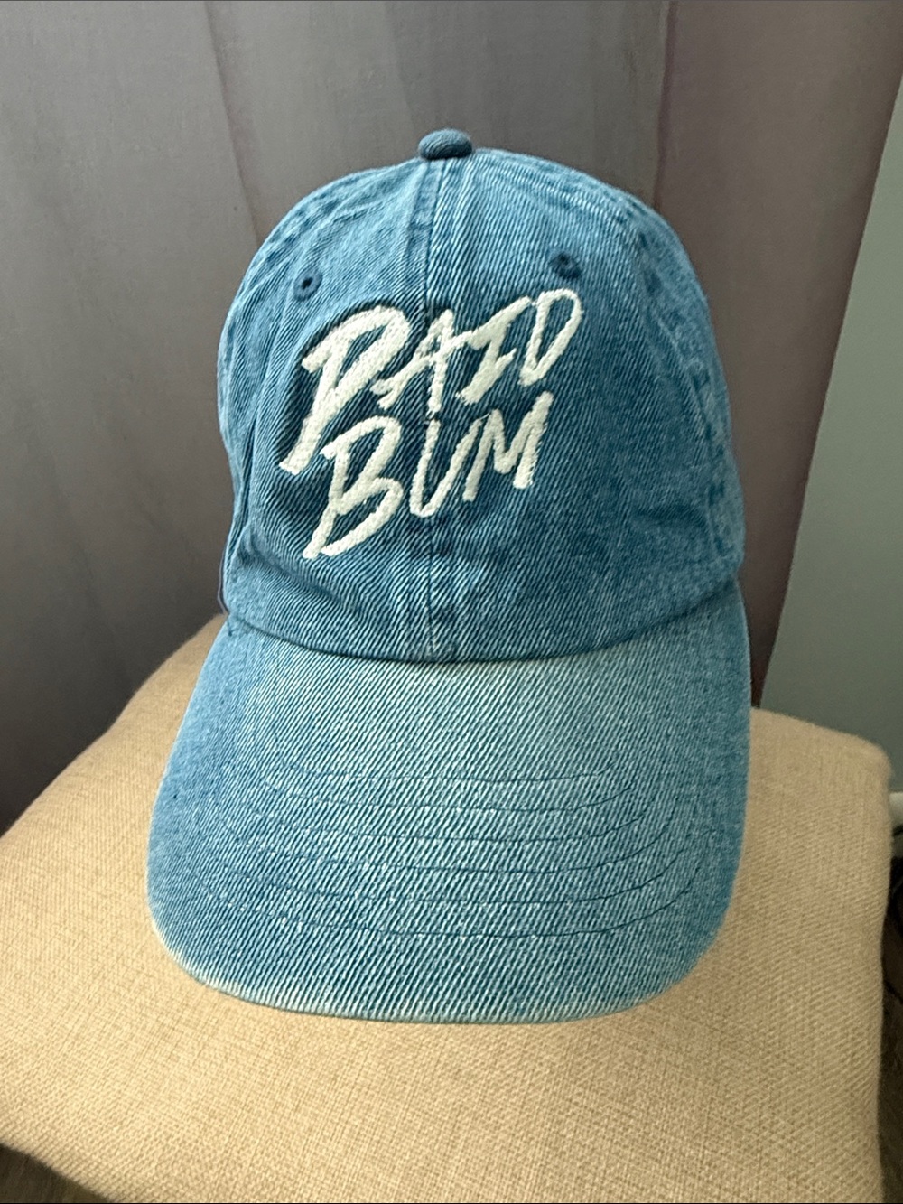 Paid Bum Blue Denim Baseball Cap 💯 cotton